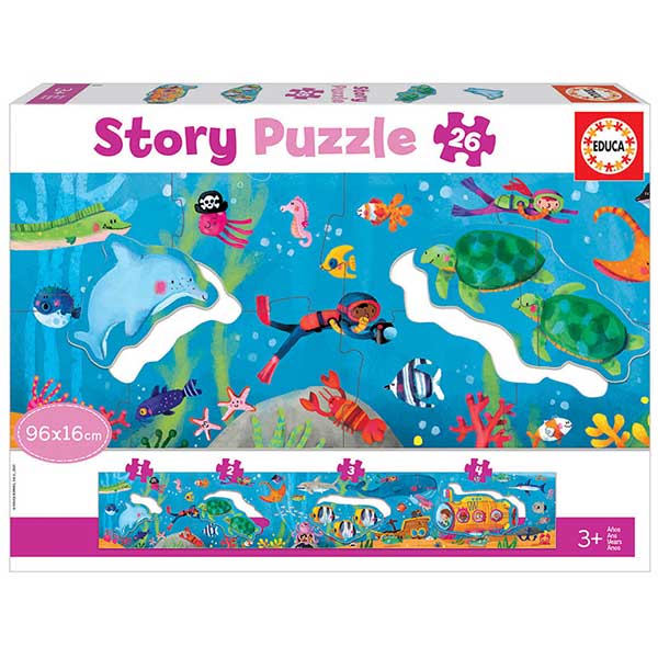 Story Puzzle 26p Mundo Subaquático - Imagem 1