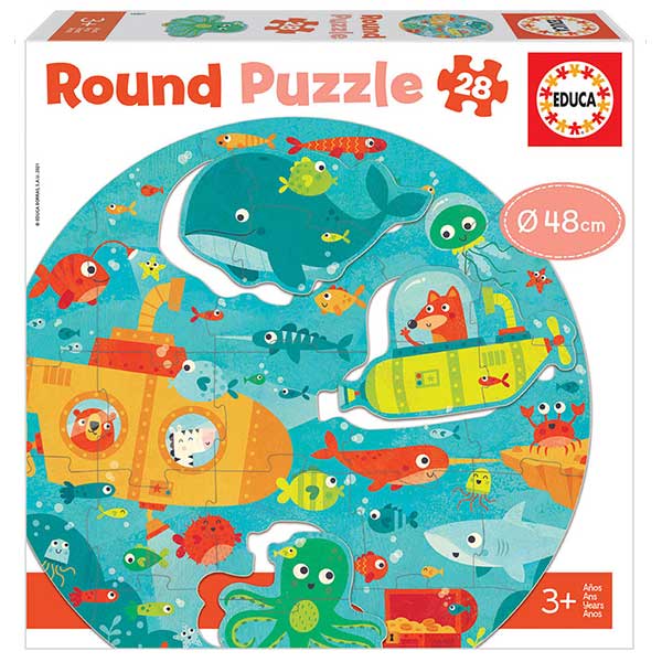 Round Puzzle 28p Sota el Mar - Imatge 1