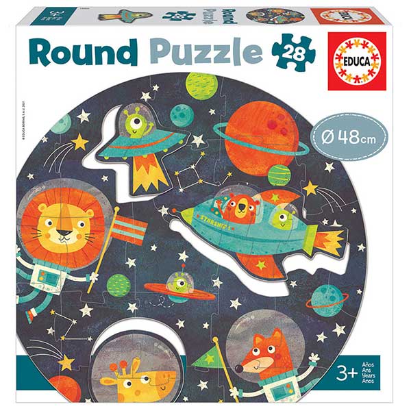 Round Puzzle 28p O Espaço - Imagem 1