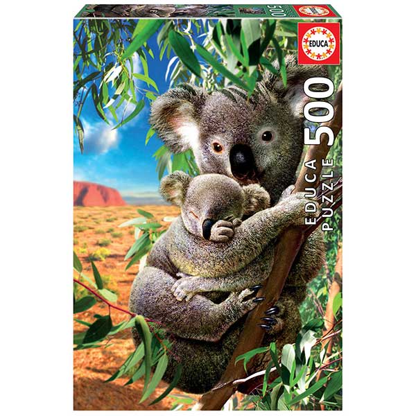 Puzzle 500p Mamá y Bebé Koala - Imagen 1