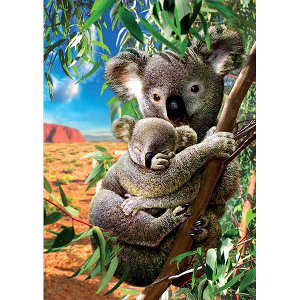 Puzzle 500p Mamá y Bebé Koala - Imagen 1