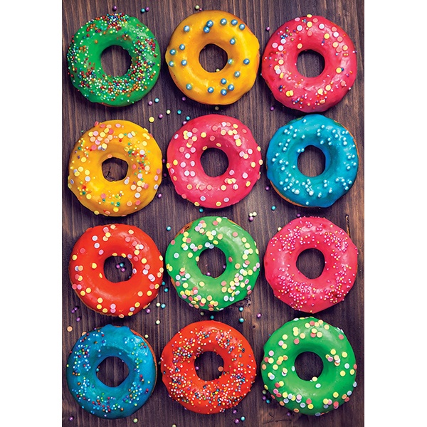 Quebra-cabeça 500p Donuts Coloridos - Imagem 1