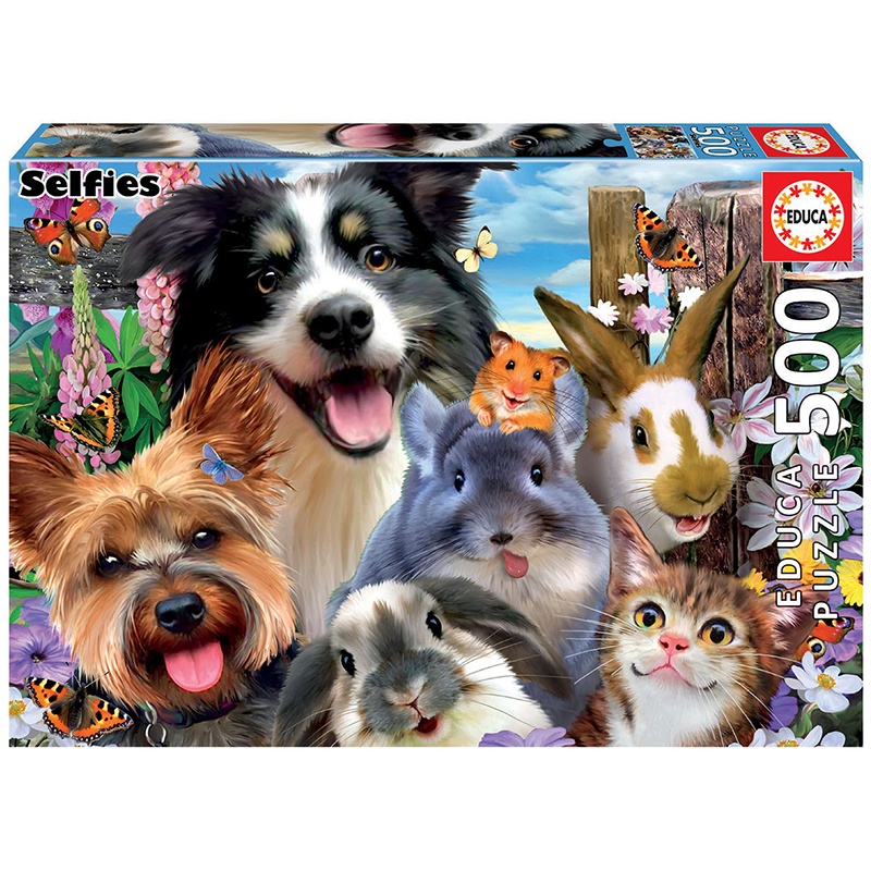 Puzzle 500p Amigos del Patio - Imagen 1