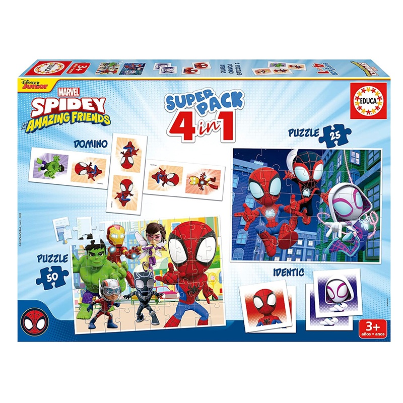 Marvel Superpack 4en1 Spidey y Amigos