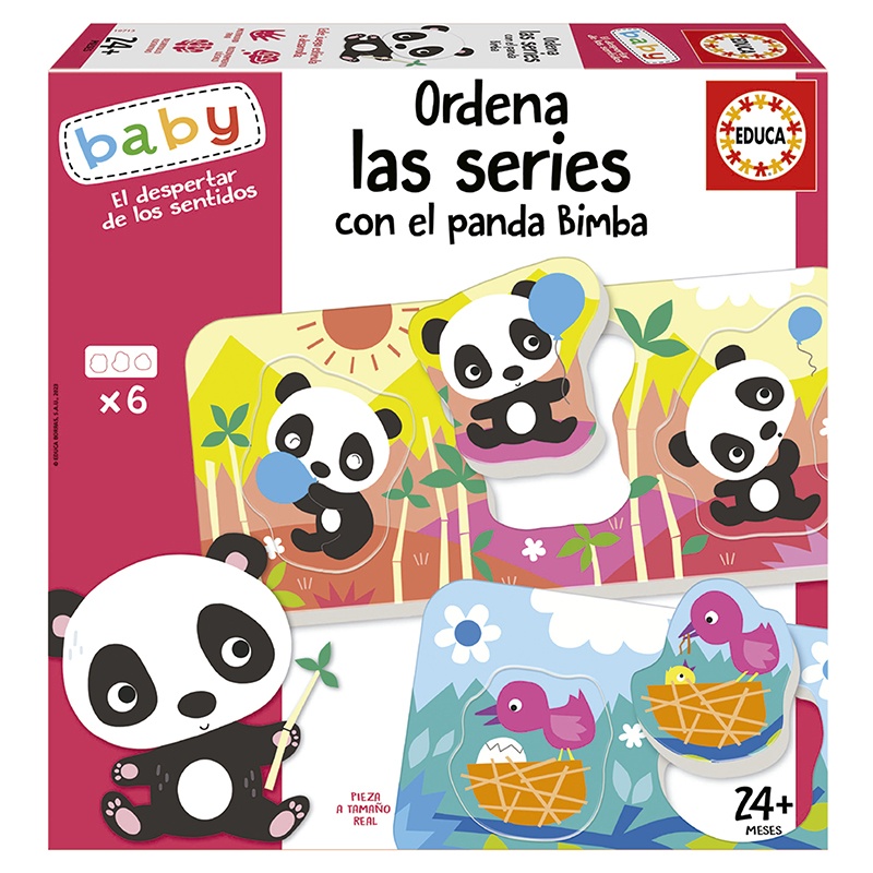 Juego Ordena las Series con el Oso Panda Bimba - Imagen 1