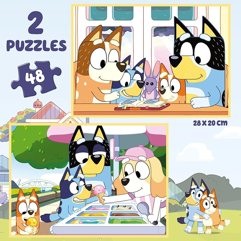Bluey Mala Puzzle 2x48p - Imagem 1