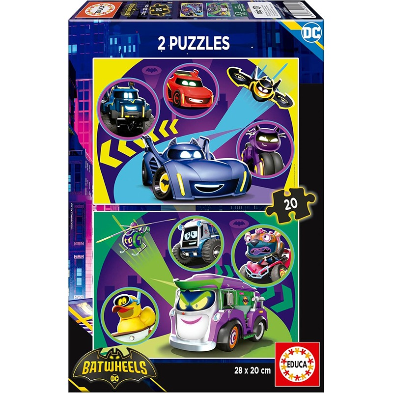 DC Puzzle Batwheels 2x20p