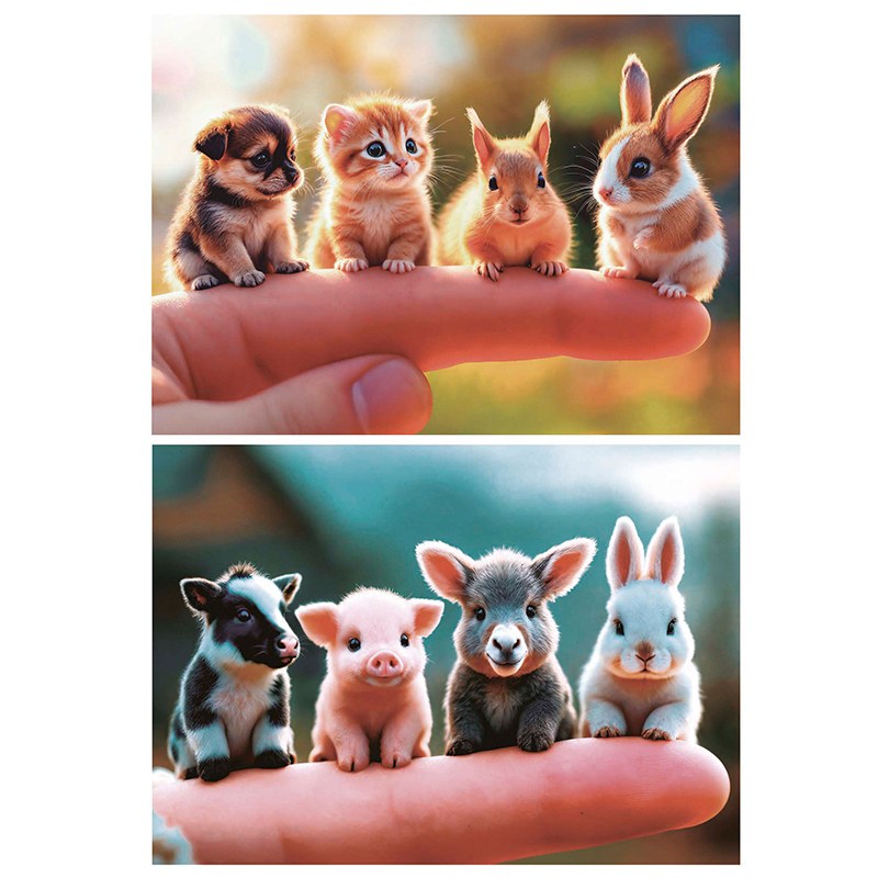 Puzzle Bebés Animales 2x20p - Imagen 1