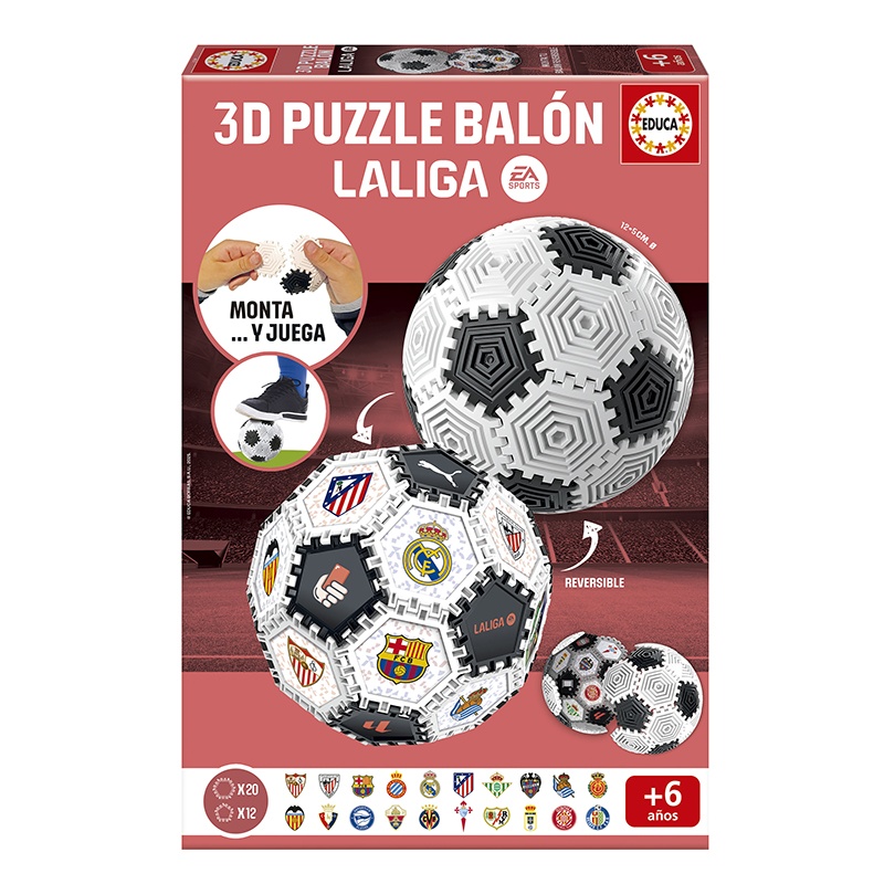 Puzzle 3D Pelota Fútbol LaLliga