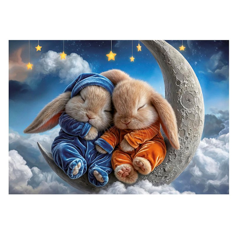 Puzzle 100p Sueños de Conejitos - Imagen 1