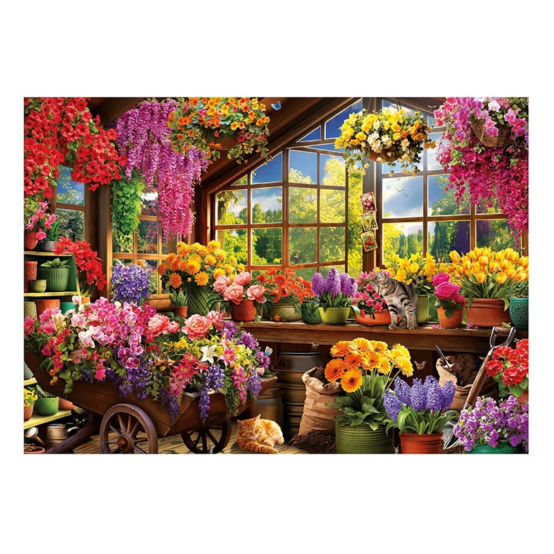 Puzzle 1500p Cobertizo de Jardinería - Imagen 1