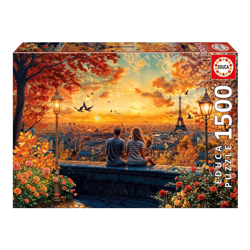 Puzzle 1500p Enamorados en París