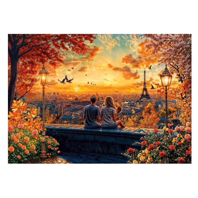 Puzzle 1500p Enamorados en París - Imagen 1