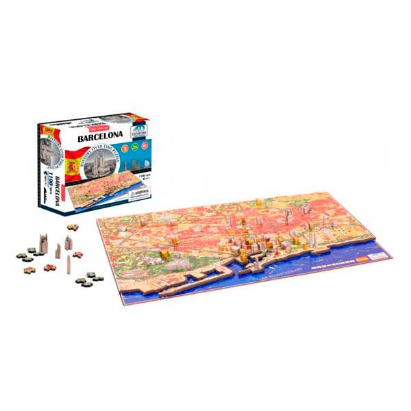 Puzzle 4D Barcelona CityScape - Imagen 1