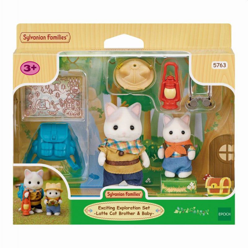 Sylvanian Families Set de Exploradores-Hermanos Gato Latte - Imagen 1