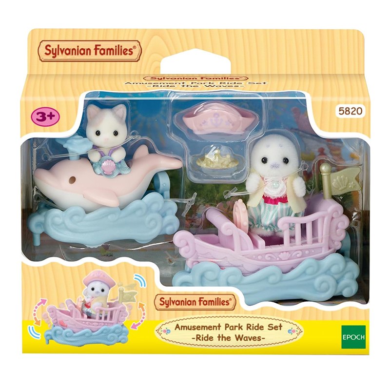 Sylvanian Families Puffy y Cara Surcan las Olas
