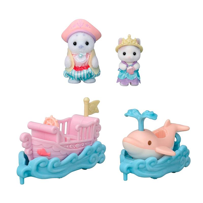 Sylvanian Families Puffy y Cara Surcan las Olas - Imagen 1