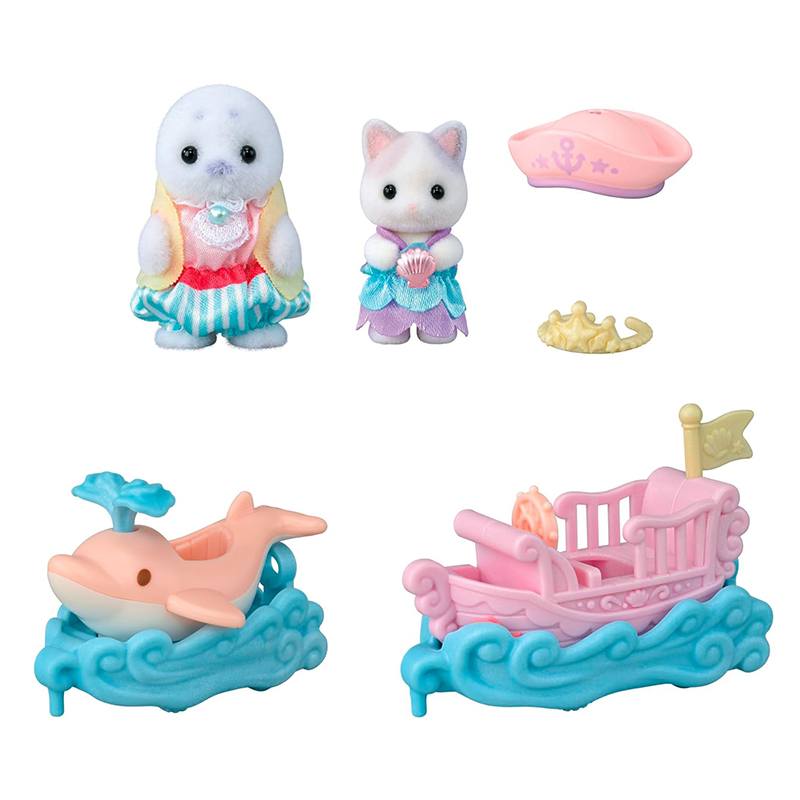 Sylvanian Families Puffy y Cara Surcan las Olas - Imagen 2