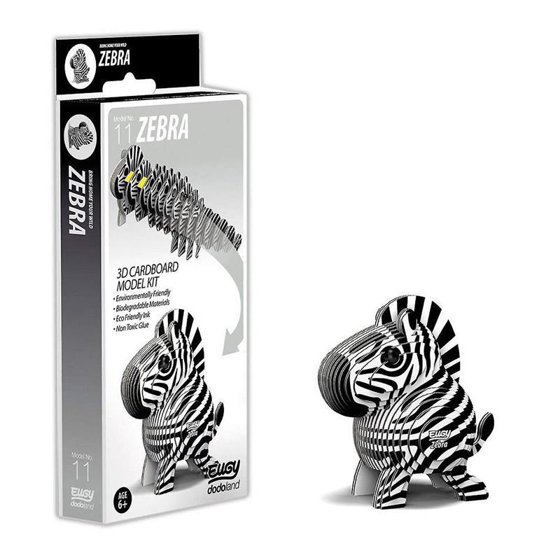 Eugy Puzzle 3D Cebra - Imagen 1