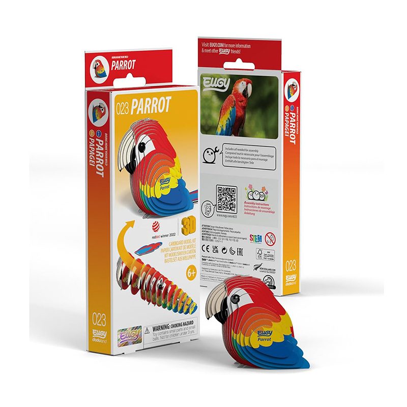 Eugy Puzzle 3D Loro - Imagen 1