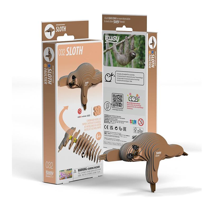 Eugy Puzzle 3D Perezoso - Imagen 1