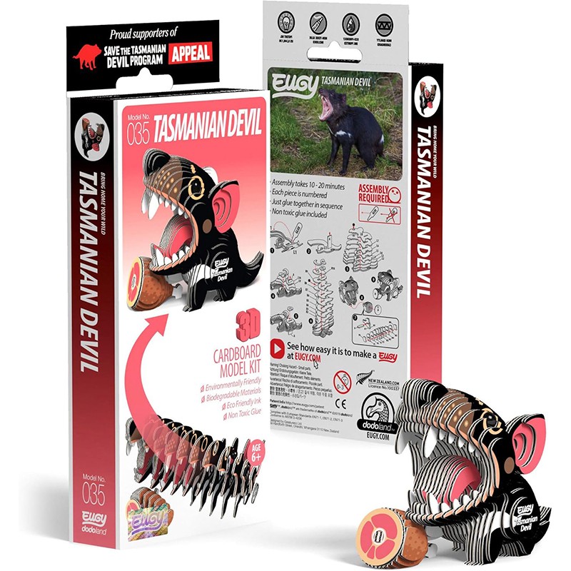 Eugy Puzzle 3D Demonio de Tasmania - Imagen 1