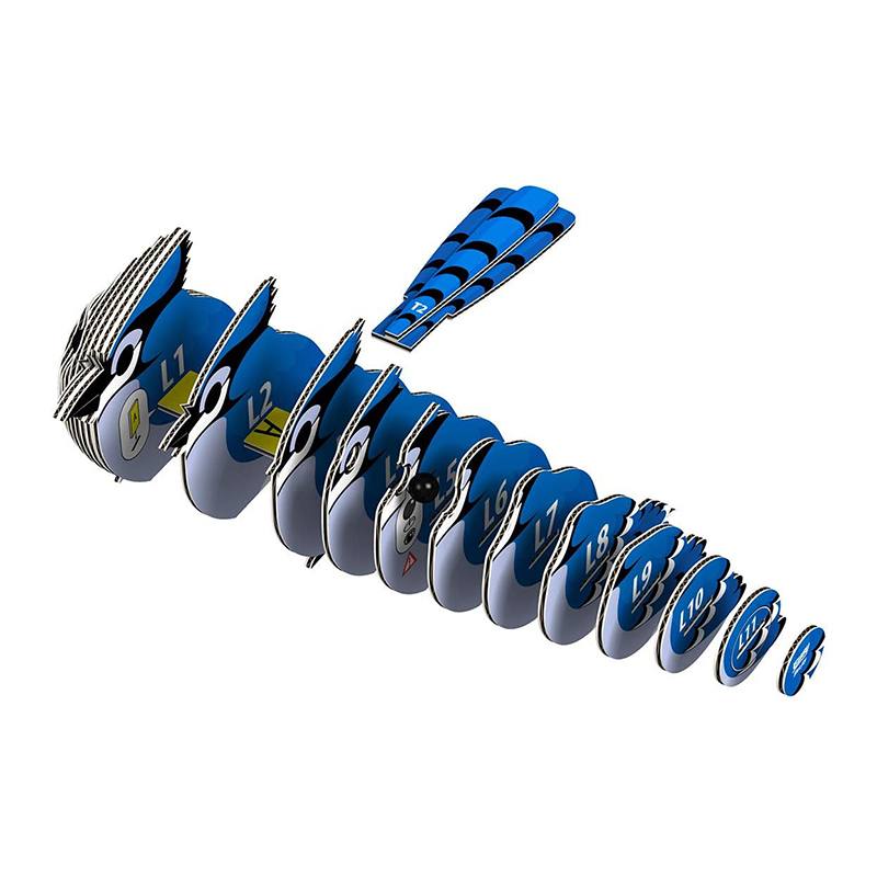 Eugy Puzzle 3D Pájaro Arrendajo Azul - Imagen 2