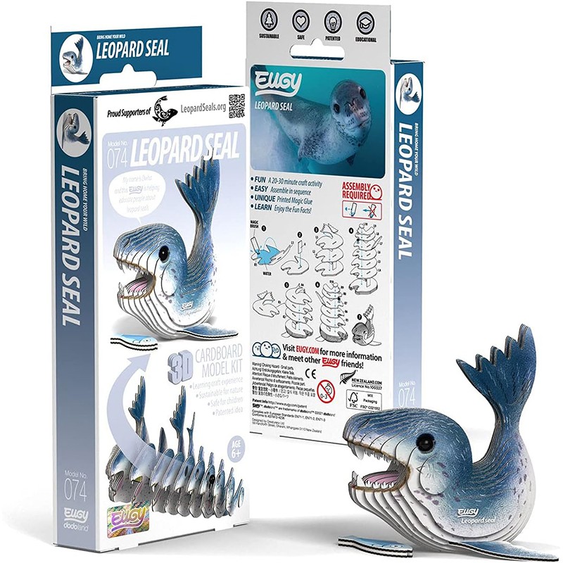 Eugy Puzzle 3D Foca Leopardo - Imagen 1