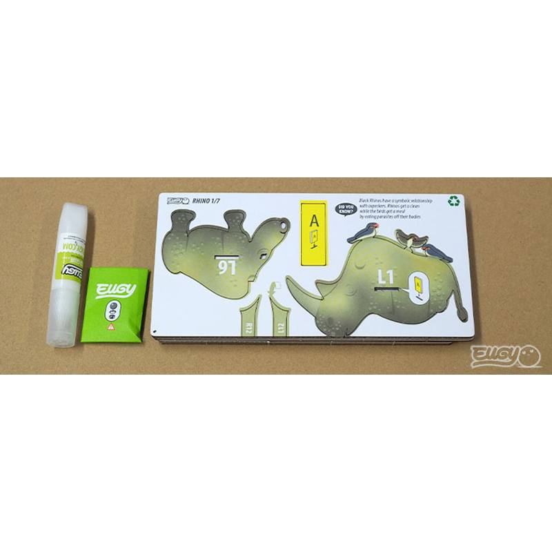 Eugy Puzzle 3D Rinoceronte - Imagen 3