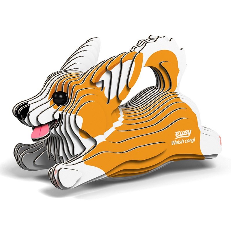 Eugy Puzzle 3D Corgi Galés