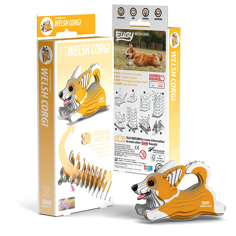 Eugy Puzzle 3D Corgi Galés - Imagen 1