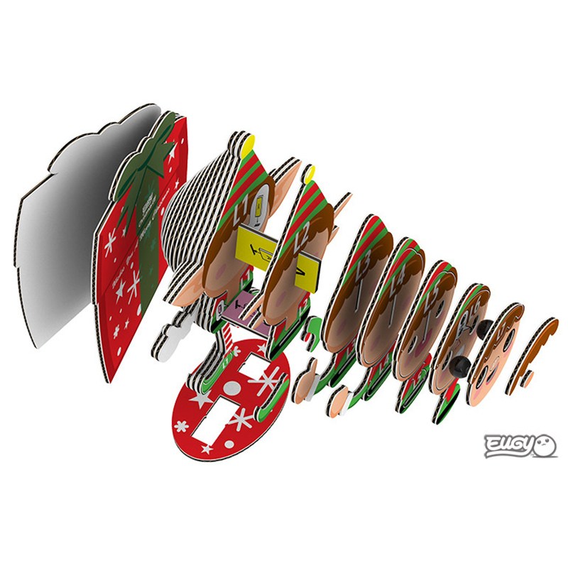 Eugy Puzzle 3D Elfo de Navidad - Imagen 2