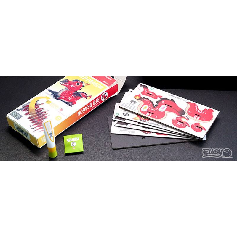 Eugy Puzzle 3D Dragón Rojo - Imagen 3