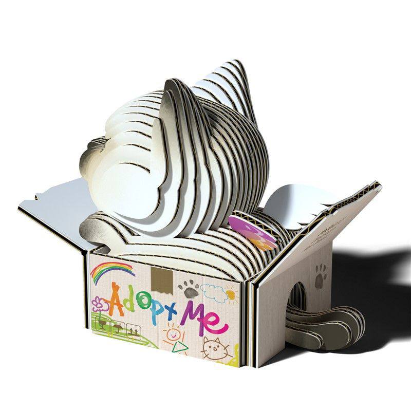 Eugy Puzzle 3D Gato Mocha - Imagen 1