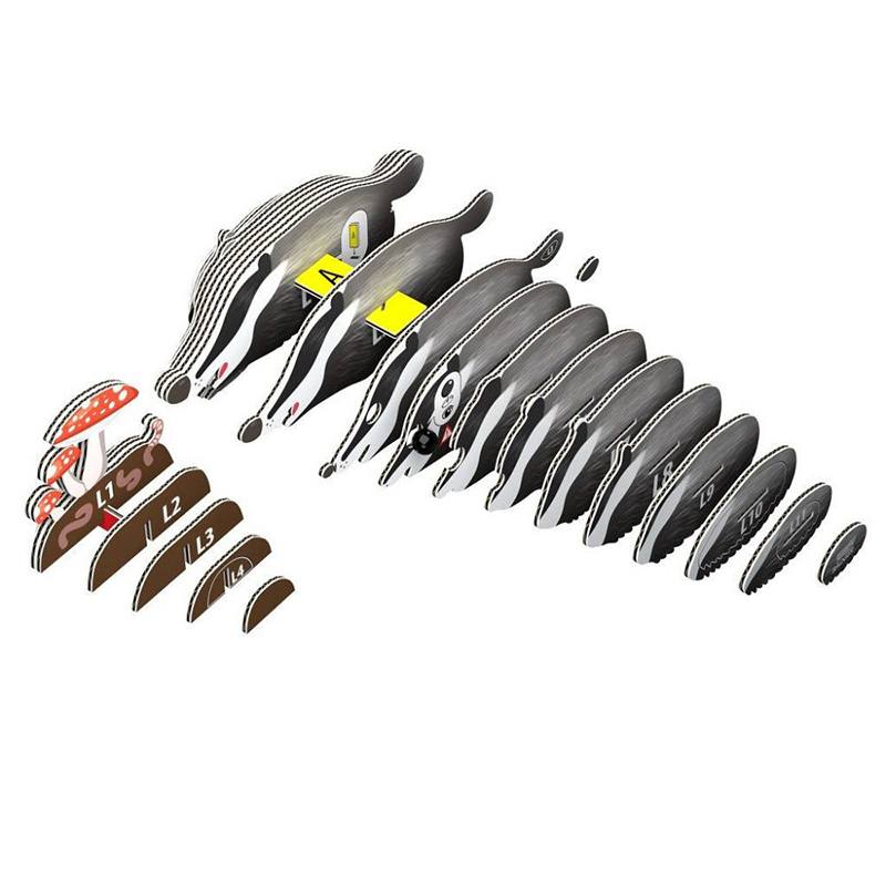 Eugy Puzzle 3D Tejón - Imagen 2