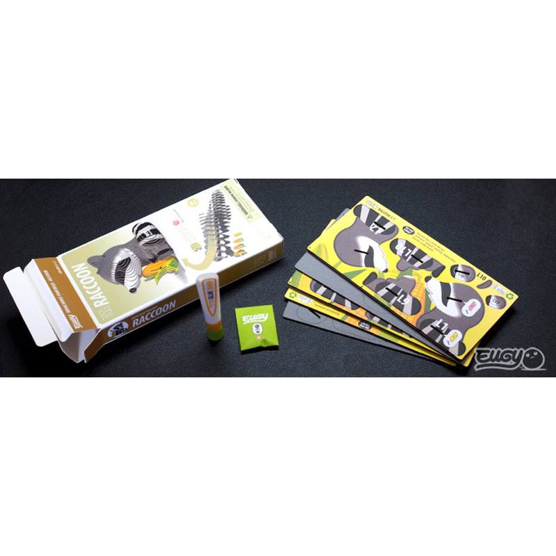 Eugy Puzzle 3D Mapache - Imagen 3