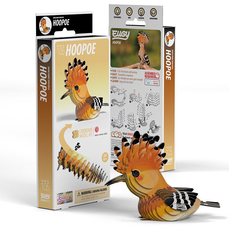 Eugy Puzzle 3D Ave Hoopoe - Imagen 1