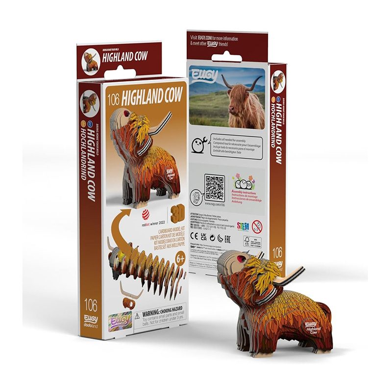 Eugy Puzzle 3D Vaca Highland - Imagen 1