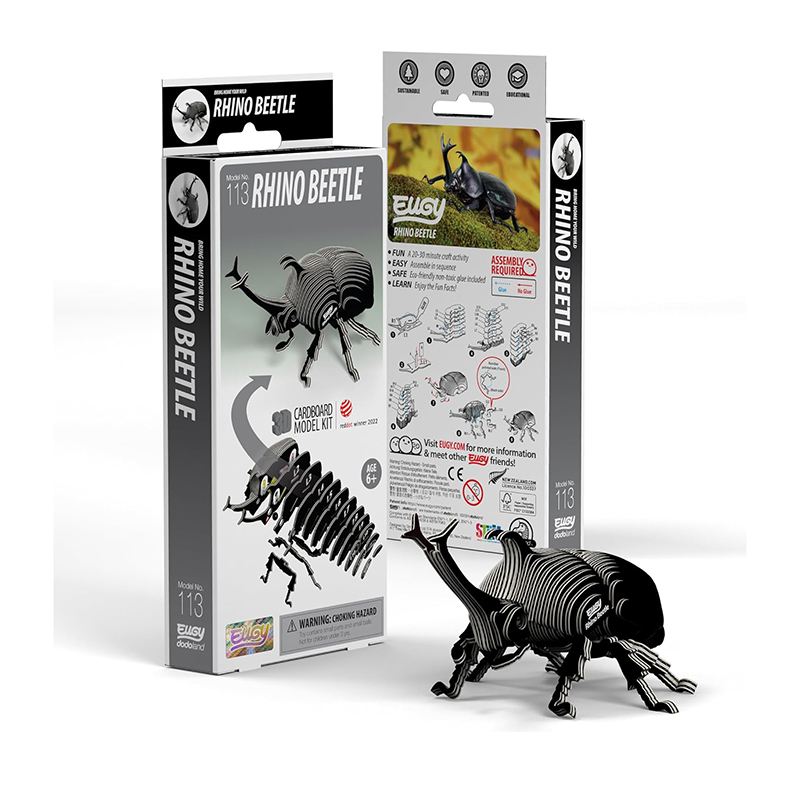 Eugy Puzzle 3D Escarabajo Rinoceronte - Imagen 1