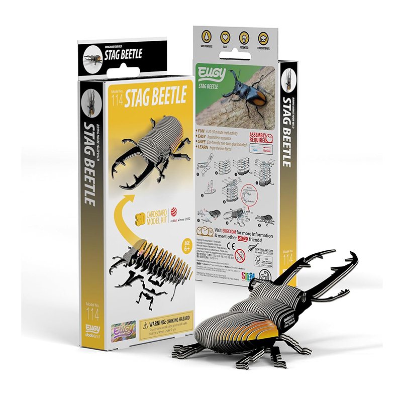 Eugy Puzzle 3D Escarabajo Ciervo - Imagen 1