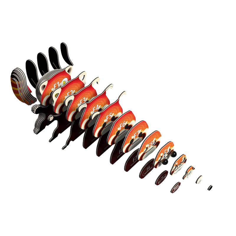 Eugy Puzzle 3D Panda Rojo - Imagen 1