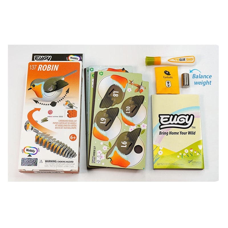 Eugy Puzzle 3D Pájaro Robin - Imagen 2