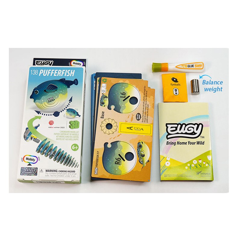 Eugy Puzzle 3D Pez Globo - Imagen 2