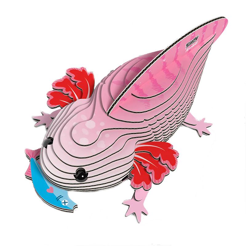 Eugy Puzzle 3D Ajolote Rosa