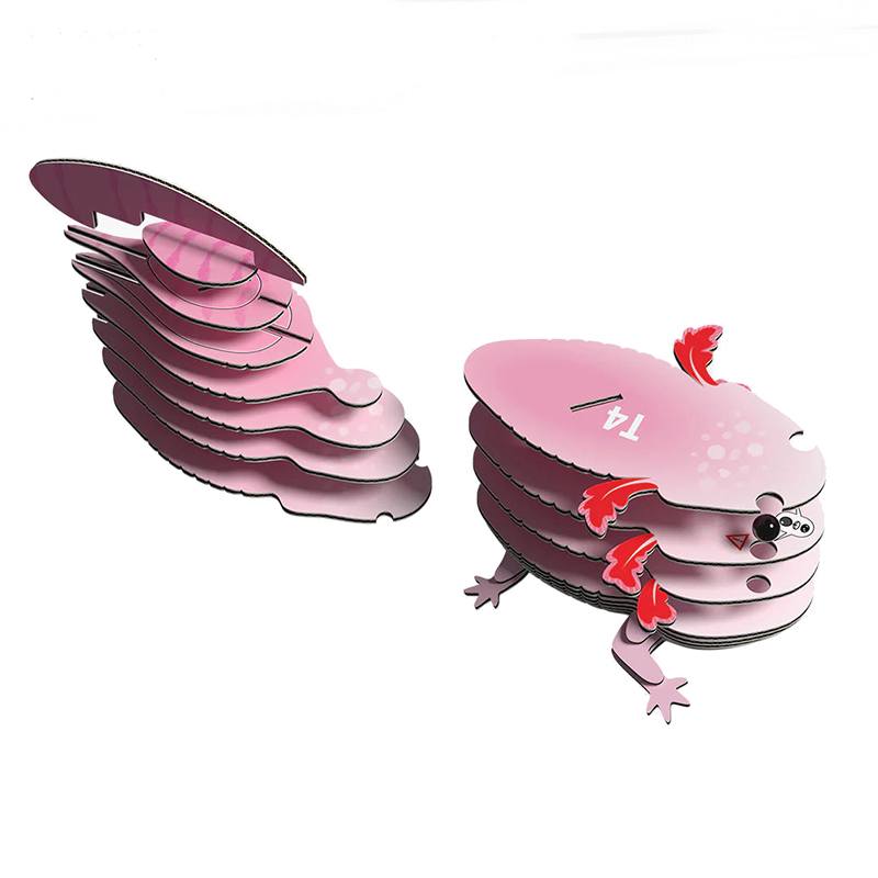 Eugy Puzzle 3D Ajolote Rosa - Imagen 1