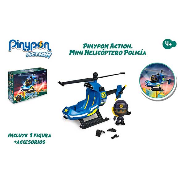 Pinypon Action Mini Helicóptero Policía - Imatge 3