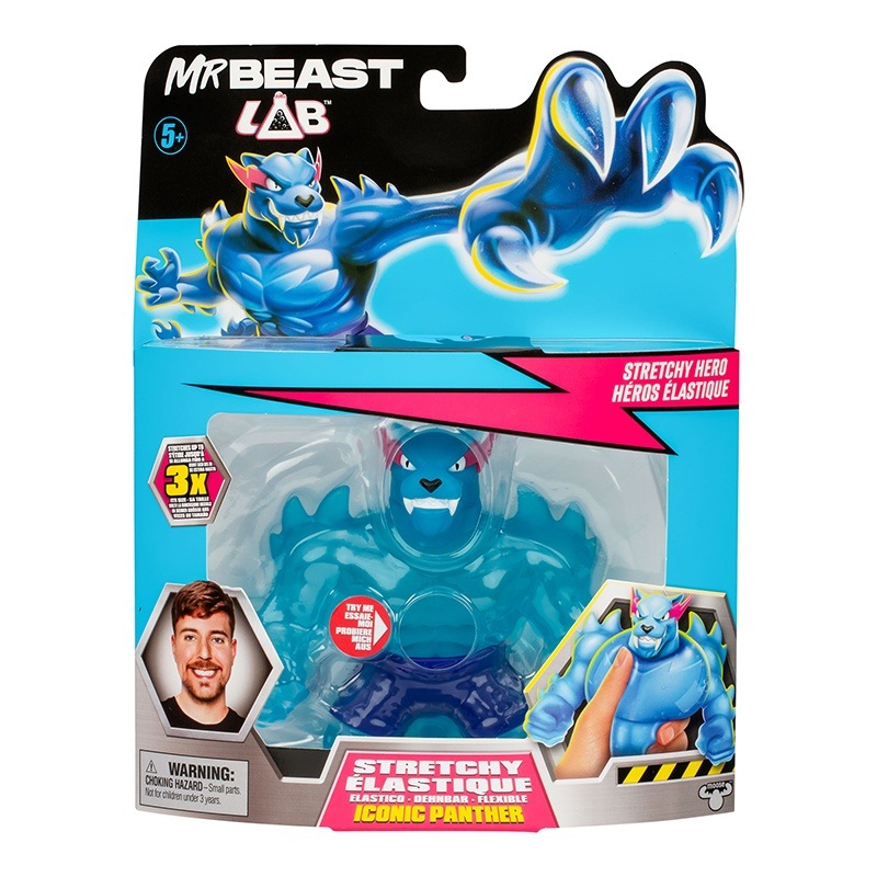 Mr. Beast Muñeco Stretchy Hero Iconic Panther - Imagem 2