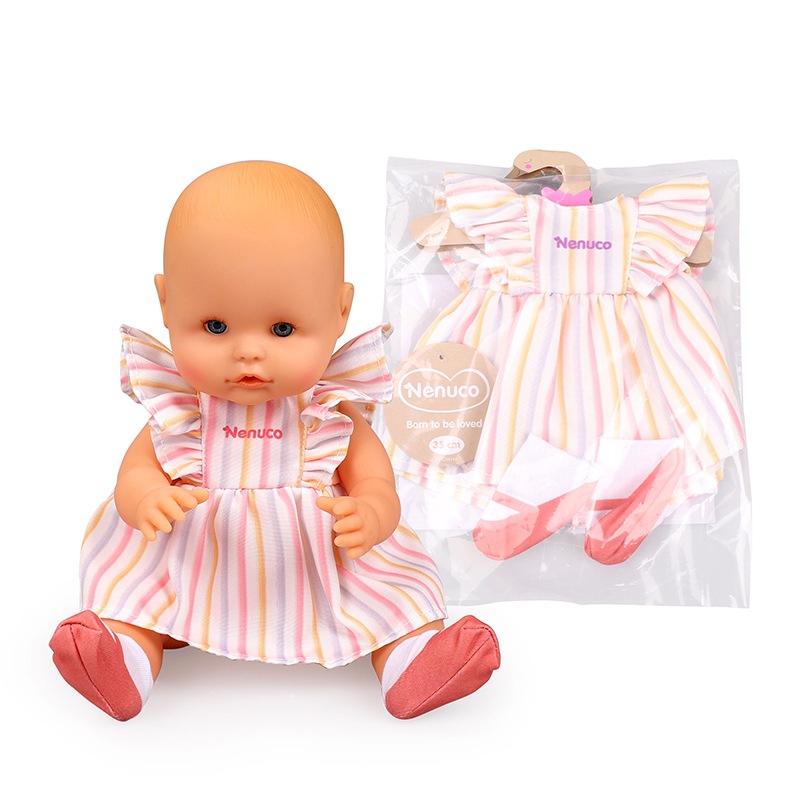 Nenuco Ropita Casual Vestido Riscas 35cm