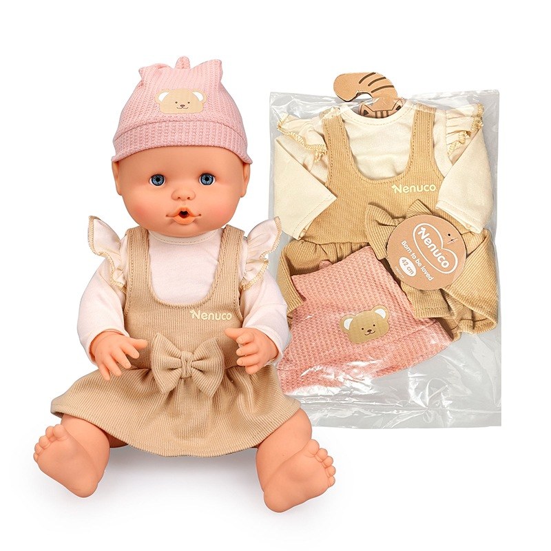 Nenuco Conjunto Casual Castanho 42cm