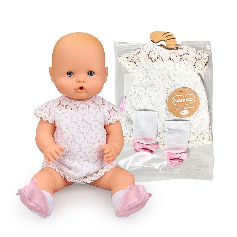 Nenuco Conjunto Casual Branco 42cm